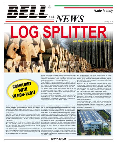 LOG SPLITTERS - GENERAL CATALOGUE 2023