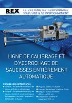 Ligne de Calibrage et d'accrochage de saucisses entièrement automatique - 1