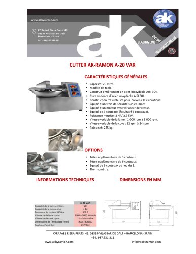 CUTTER AK-RAMON A-20 VAR