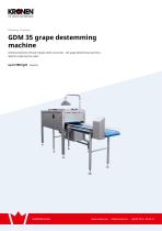 GDM 35 grape destemming machine