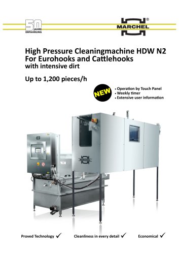 High Pressure Cleaningmachine HDW N2 For Eurohooks and Cattlehooks