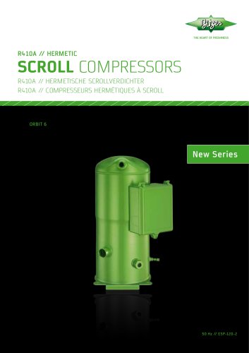 R410A Hermetic scroll compressors ESP-120-2