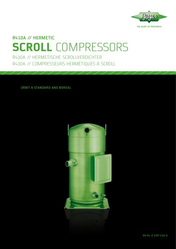 R410A Hermetic Scroll Compressors ESP-130-5