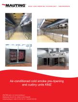 Air-conditioned cold smoke pre-ripening and cudiny units KMZ