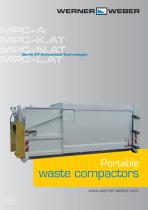 Portable waste compactors