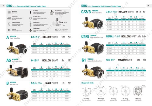 Commercial high pressure triplex pump