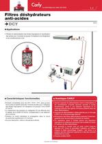 Filtres déshydrateurs anti-acides - 1