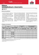 Filtres déshydrateurs réservoirs - 2