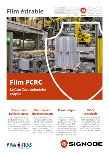 Film etirable PCR pour banderoleuse