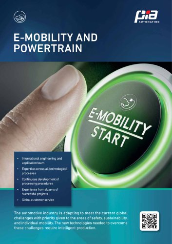 E-MOBILITY AND POWERTRAIN
