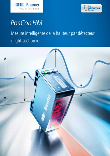 PosConHM - Mesure intelligente de la hauteur par détecteur « light section ».