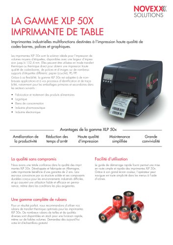 La brochure de XLP 50x series