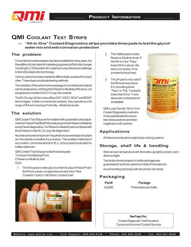 QMI Cooling Test Strips