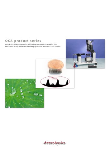 Contact angle meters // OCA product series