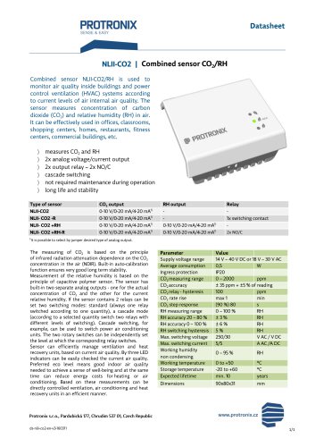 NLII-C02 Combined sensor CO/RH