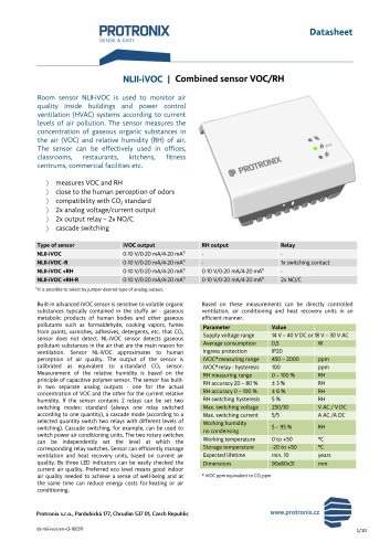 NLII-iVOC / Combined sensor VOC/RH