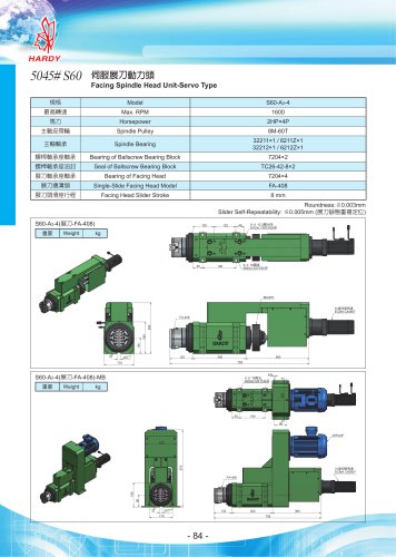 Facing Spindle Head Unit-Servo Type