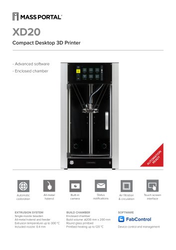 MP20 Compact Desktop 3D Printer