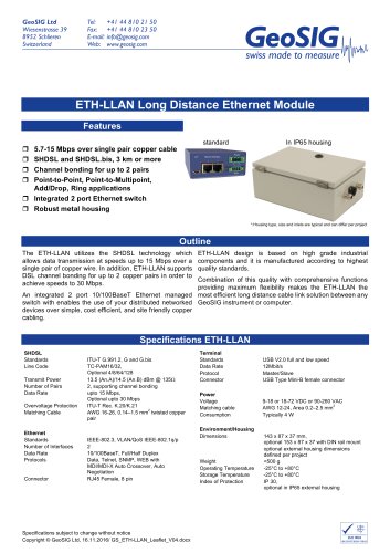 ETH-LLAN Ethernet Module