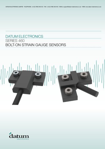 SERIES 460 BOLT-ON STRAIN GAUGE SENSORS