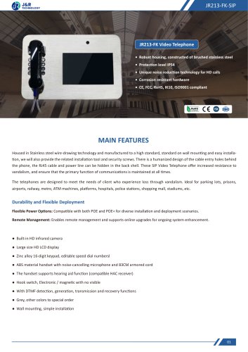 JR213-FK-SIP Specification
