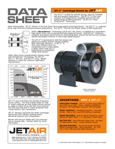 JET-2 Centrifugal Blower by JETAIR™