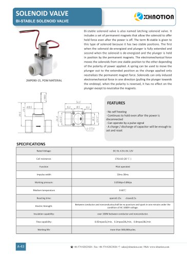 BI-STABLE SOLENOID VALVE