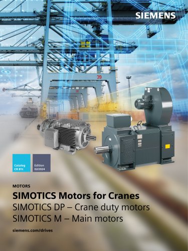 SIMOTICS Motors for Cranes