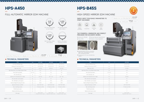 Full-Automatic Mirror EDM Machine HPS-A450 / High Speed Mirror EDM Machine HPS-B45S