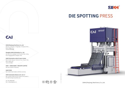 SXKH/oleodynamic press / die-spotting/HMG-