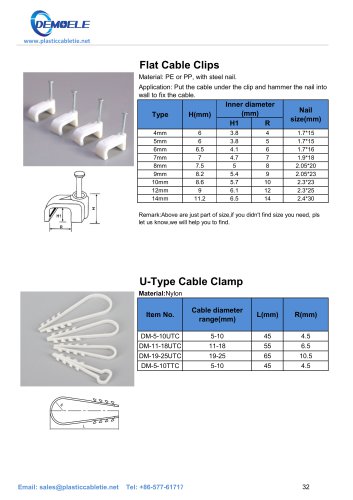 DEMOELE- Flat Cable Clips