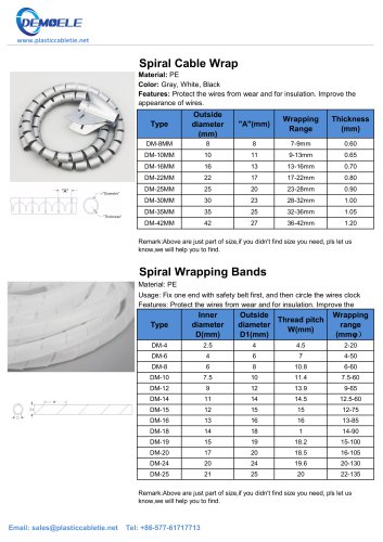 DEMOELE- Spiral Cable Wrap