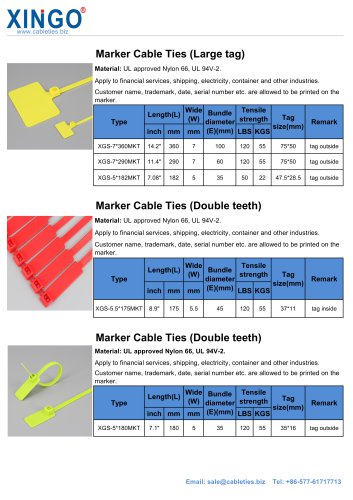 Marker cable tie 2-XINGO