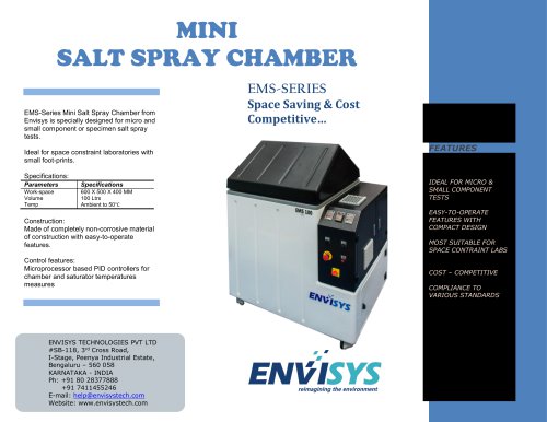 MINI SALT SPRAY CHAMBER