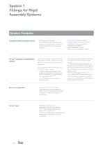 System 1 Fittings for Rigid Assembly Systems