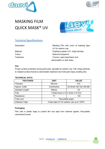 DAEVI QUICK MASK UV