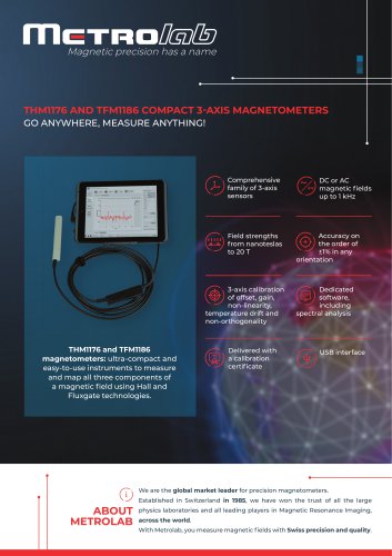 THM1176 AND TFM1186 COMPACT 3-AXIS MAGNETOMETERS