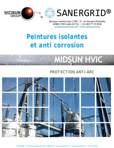 MIDSUN peinture silicone isolateurs haute tension pollués