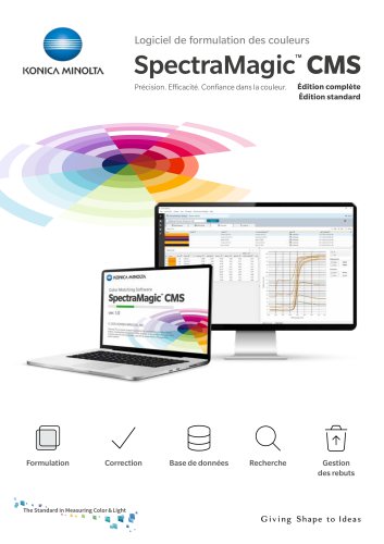 Logiciel de formulation des couleurs SpectraMagic™ CMS