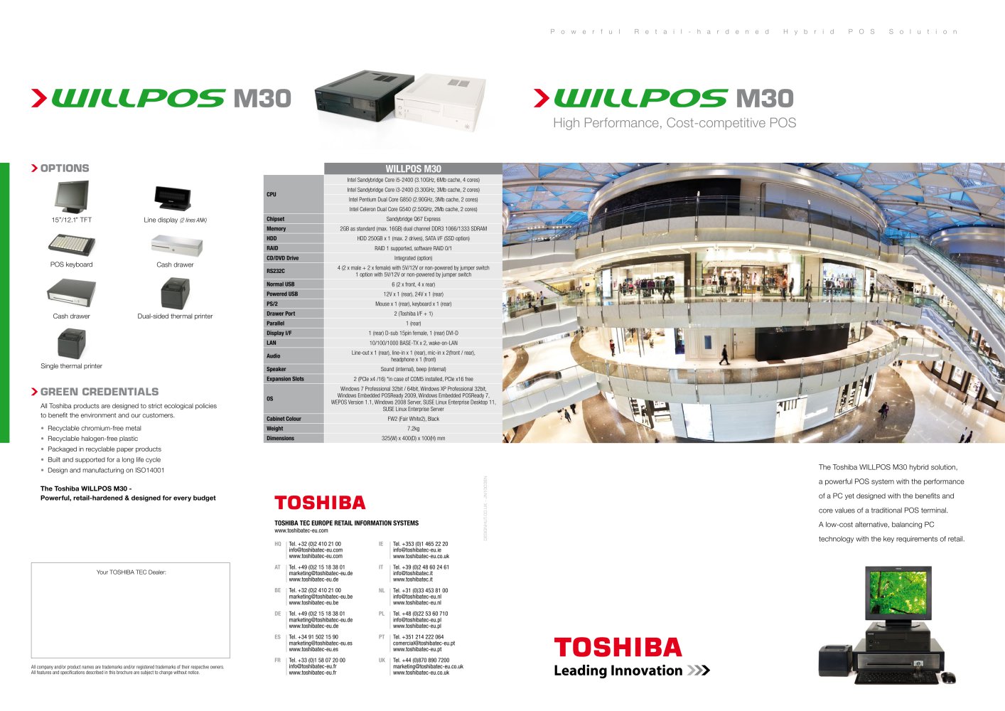 WILLPOS M30 - TOSHIBA TEC Europe Retail Information Systems