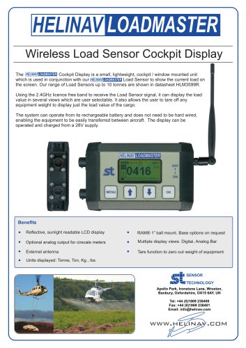 HeliNav LoadMaster Cabin Display