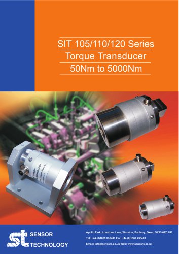 SIT 105/110/120 Series Strain Gauge Reaction Torque Sensors