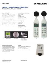 Sound Level Meters & Calibrator Models 732A, 735, and CAL73