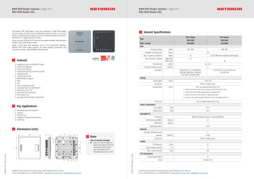 RRU 4500 Reader Unit