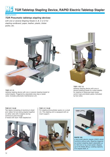 TGR Tabletop Stapling Device, RAPID Electric Tabletop Stapler