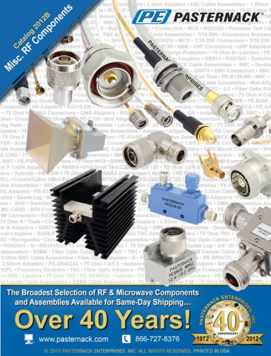 Catalog 2012B - Misc. RF Components