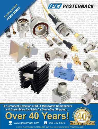 Catalog 2012B - RF Attenuators