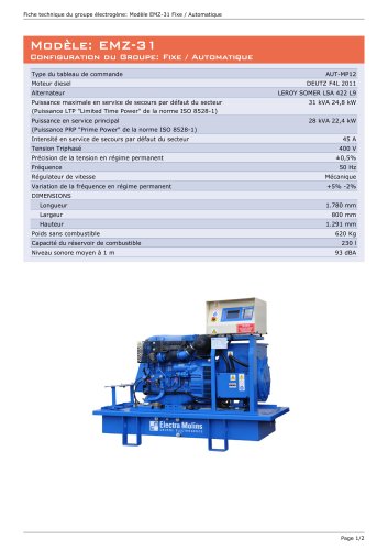 EMZ-31 Fixe et Automatique