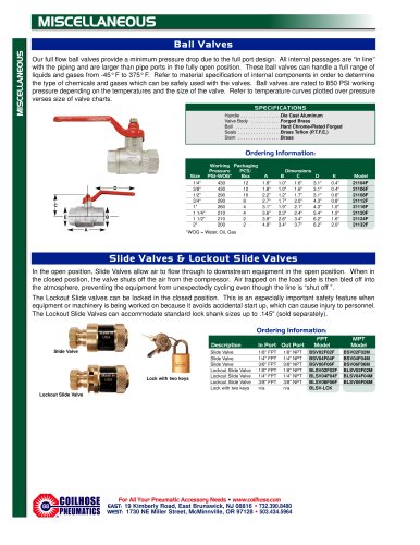 Slide Valves