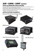 AWP series - IP68 ALUMINIUM ENCLOSURE with SILICONE PROTECTOR